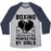 Virgin Teez  Baseball Tee Unisex Tri-Blend Baseball Tee / small / Athletic Gray / Navy BOXING CREATED BY MEN PERFECTED BY GIRLS UNISEX TRI-BLEND BASEBALL TEE