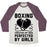 Virgin Teez  Baseball Tee Unisex Tri-Blend Baseball Tee / small / Oatmeal / Maroon BOXING CREATED BY MEN PERFECTED BY GIRLS UNISEX TRI-BLEND BASEBALL TEE