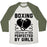 Virgin Teez  Baseball Tee Unisex Tri-Blend Baseball Tee / small / Oatmeal / Moss BOXING CREATED BY MEN PERFECTED BY GIRLS UNISEX TRI-BLEND BASEBALL TEE