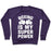 Virgin Teez  Pullover Crewneck Sweatshirt / x-small / Purple BOXING IS MY SUPEROWER CREWNECK SWEATSHIRT