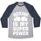 Virgin Teez  Baseball Tee Unisex Tri-Blend Baseball Tee / small / Athletic Gray / Navy BOXING IS MY SUPEROWER UNISEX TRI-BLEND BASEBALL TEE