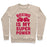 Virgin Teez  Pullover Crewneck Sweatshirt / x-small / Heathered Oatmeal BOXING IS MY SUPERPOWER CREWNECK SWEATSHIRT