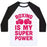 Virgin Teez  Baseball Tee Unisex Classic Baseball Tee / x-small / White/Black BOXING IS MY SUPERPOWER UNISEX CLASSIC BASEBALL TEE
