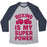 Virgin Teez  Baseball Tee Unisex Tri-Blend Baseball Tee / small / Athletic Gray / Navy BOXING IS MY SUPERPOWER UNISEX TRI-BLEND BASEBALL TEE