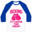 Virgin Teez  Baseball Tee Unisex Classic Baseball Tee / x-small / White/Blue BOXING IT'S CHEAPER THAN THERAPY UNISEX CLASSIC BASEBALL TEE