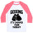 Virgin Teez  Baseball Tee Unisex Classic Baseball Tee / x-small / White/Neon Pink BOXING IT'S CHEAPER THAN THERAPY UNISEX CLASSIC BASEBALL TEE