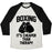 Virgin Teez  Baseball Tee Unisex Tri-Blend Baseball Tee / small / Oatmeal / Black BOXING IT'S CHEAPER THAN THERAPY UNISEX TRI-BLEND BASEBALL TEE