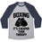 Virgin Teez  Baseball Tee Unisex Tri-Blend Baseball Tee / small / Athletic Gray / Navy BOXING IT'S CHEAPER THAN THERAPY UNISEX TRI-BLEND BASEBALL TEE