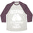 Virgin Teez  Baseball Tee Unisex Tri-Blend Baseball Tee / small / Oatmeal / Maroon BOXING IT'S CHEAPER THAN THERAPY UNISEX TRI-BLEND BASEBALL TEE