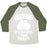 Virgin Teez  Baseball Tee Unisex Tri-Blend Baseball Tee / small / Oatmeal / Moss BOXING IT'S CHEAPER THAN THERAPY UNISEX TRI-BLEND BASEBALL TEE