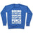 Virgin Teez  Pullover Crewneck Sweatshirt / x-small / Heathered Blue BOXING: IT'S JUST LIKE DANCING EXCEPT WE PUNCH EACH OTHER CREWNECK SWEATSHIRT
