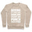 Virgin Teez  Pullover Crewneck Sweatshirt / x-small / Heathered Oatmeal BOXING: IT'S JUST LIKE DANCING EXCEPT WE PUNCH EACH OTHER CREWNECK SWEATSHIRT