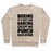 Virgin Teez  Pullover Crewneck Sweatshirt / x-small / Heathered Oatmeal BOXING: IT'S JUST LIKE DANCING EXCEPT WE PUNCH EACH OTHER CREWNECK SWEATSHIRT