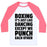 Virgin Teez  Baseball Tee Unisex Classic Baseball Tee / x-small / White/Neon Pink BOXING: IT'S JUST LIKE DANCING EXCEPT WE PUNCH EACH OTHER UNISEX CLASSIC BASEBALL TEE