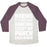 Virgin Teez  Baseball Tee Unisex Tri-Blend Baseball Tee / small / Oatmeal / Maroon BOXING: IT'S JUST LIKE DANCING EXCEPT WE PUNCH EACH OTHER UNISEX TRI-BLEND BASEBALL TEE