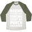 Virgin Teez  Baseball Tee Unisex Tri-Blend Baseball Tee / small / Oatmeal / Moss BOXING: IT'S JUST LIKE DANCING EXCEPT WE PUNCH EACH OTHER UNISEX TRI-BLEND BASEBALL TEE