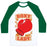 Virgin Teez  Baseball Tee Unisex Classic Baseball Tee / x-small / White/Dark Green BOXY LADY UNISEX CLASSIC BASEBALL TEE