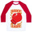 Virgin Teez  Baseball Tee Unisex Classic Baseball Tee / x-small / White/Red BOXY LADY UNISEX CLASSIC BASEBALL TEE