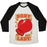 Virgin Teez  Baseball Tee Unisex Tri-Blend Baseball Tee / small / Oatmeal / Black BOXY LADY UNISEX TRI-BLEND BASEBALL TEE