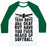 Virgin Teez  Baseball Tee Unisex Classic Baseball Tee / x-small / White/Dark Green BOYS ARE OKAY BUT HAVE YOU EVER HEARD OF SOFTBALL UNISEX CLASSIC BASEBALL TEE