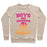 Virgin Teez  Pullover Crewneck Sweatshirt / x-small / Heathered Oatmeal BOYS ARE WHATEVER SOFTBALL IS FOREVER CREWNECK SWEATSHIRT