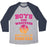Virgin Teez  Baseball Tee Unisex Tri-Blend Baseball Tee / small / Athletic Gray / Navy BOYS ARE WHATEVER SOFTBALL IS FOREVER UNISEX TRI-BLEND BASEBALL TEE