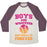 Virgin Teez  Baseball Tee Unisex Tri-Blend Baseball Tee / small / Oatmeal / Maroon BOYS ARE WHATEVER SOFTBALL IS FOREVER UNISEX TRI-BLEND BASEBALL TEE