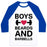 Virgin Teez  Baseball Tee Unisex Classic Baseball Tee / x-small / White/Blue BOYS, BEARDS, AND BARBELLS UNISEX CLASSIC BASEBALL TEE