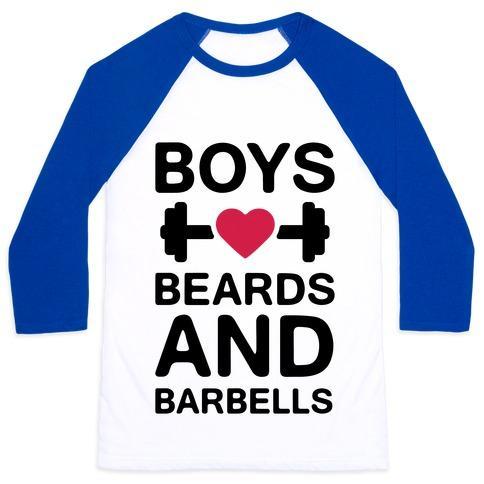 Virgin Teez  Baseball Tee Unisex Classic Baseball Tee / x-small / White/Blue BOYS, BEARDS, AND BARBELLS UNISEX CLASSIC BASEBALL TEE