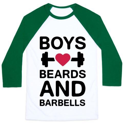 Virgin Teez  Baseball Tee Unisex Classic Baseball Tee / x-small / White/Dark Green BOYS, BEARDS, AND BARBELLS UNISEX CLASSIC BASEBALL TEE