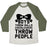 Virgin Teez  Baseball Tee Unisex Tri-Blend Baseball Tee / small / Oatmeal / Moss BOYS THROW BALLS CHEERLEADERS THROW PEOPLE UNISEX TRI-BLEND BASEBALL TEE