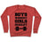 Virgin Teez  Pullover Crewneck Sweatshirt / x-small / Heathered Red BOYS WORKOUT GIRLS DEADLIFT CREWNECK SWEATSHIRT