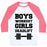 Virgin Teez  Baseball Tee Unisex Classic Baseball Tee / x-small / White/Neon Pink BOYS WORKOUT GIRLS DEADLIFT UNISEX CLASSIC BASEBALL TEE