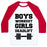 Virgin Teez  Baseball Tee Unisex Classic Baseball Tee / x-small / White/Red BOYS WORKOUT GIRLS DEADLIFT UNISEX CLASSIC BASEBALL TEE