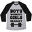 Virgin Teez  Baseball Tee Unisex Tri-Blend Baseball Tee / small / Athletic Gray / Black BOYS WORKOUT GIRLS DEADLIFT UNISEX TRI-BLEND BASEBALL TEE