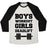 Virgin Teez  Baseball Tee Unisex Tri-Blend Baseball Tee / small / Oatmeal / Black BOYS WORKOUT GIRLS DEADLIFT UNISEX TRI-BLEND BASEBALL TEE