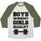Virgin Teez  Baseball Tee Unisex Tri-Blend Baseball Tee / small / Oatmeal / Moss BOYS WORKOUT GIRLS DEADLIFT UNISEX TRI-BLEND BASEBALL TEE
