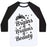 Virgin Teez  Baseball Tee Unisex Classic Baseball Tee / x-small / White/Black BRAINS & BRAWNS & BEAUTY UNISEX CLASSIC BASEBALL TEE