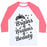 Virgin Teez  Baseball Tee Unisex Classic Baseball Tee / x-small / White/Neon Pink BRAINS & BRAWNS & BEAUTY UNISEX CLASSIC BASEBALL TEE