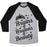 Virgin Teez  Baseball Tee Unisex Tri-Blend Baseball Tee / small / Athletic Gray / Black BRAINS & BRAWNS & BEAUTY UNISEX TRI-BLEND BASEBALL TEE