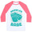 Virgin Teez  Baseball Tee Unisex Classic Baseball Tee / x-small / White/Neon Pink BRAWLER BABE UNISEX CLASSIC BASEBALL TEE