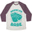 Virgin Teez  Baseball Tee Unisex Tri-Blend Baseball Tee / small / Oatmeal / Maroon BRAWLER BABE UNISEX TRI-BLEND BASEBALL TEE