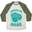 Virgin Teez  Baseball Tee Unisex Tri-Blend Baseball Tee / small / Oatmeal / Moss BRAWLER BABE UNISEX TRI-BLEND BASEBALL TEE
