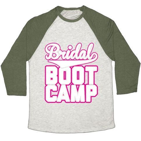 Virgin Teez  Baseball Tee Unisex Tri-Blend Baseball Tee / small / Oatmeal / Moss BRIDAL BOOT CAMP UNISEX TRI-BLEND BASEBALL TEE