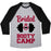 Virgin Teez  Baseball Tee Unisex Tri-Blend Baseball Tee / small / Athletic Gray / Black BRIDAL BOOTY CAMP UNISEX TRI-BLEND BASEBALL TEE