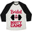 Virgin Teez  Baseball Tee Unisex Tri-Blend Baseball Tee / small / Oatmeal / Black BRIDAL BOOTY CAMP UNISEX TRI-BLEND BASEBALL TEE