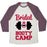 Virgin Teez  Baseball Tee Unisex Tri-Blend Baseball Tee / small / Oatmeal / Maroon BRIDAL BOOTY CAMP UNISEX TRI-BLEND BASEBALL TEE