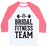 Virgin Teez  Baseball Tee Unisex Classic Baseball Tee / x-small / White/Neon Pink BRIDAL FITNESS TEAM UNISEX CLASSIC BASEBALL TEE