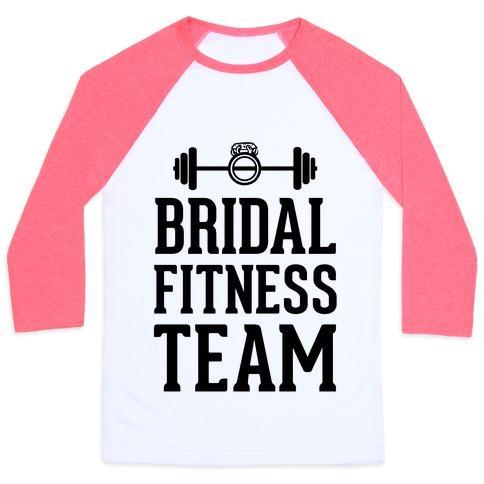 Virgin Teez  Baseball Tee Unisex Classic Baseball Tee / x-small / White/Neon Pink BRIDAL FITNESS TEAM UNISEX CLASSIC BASEBALL TEE