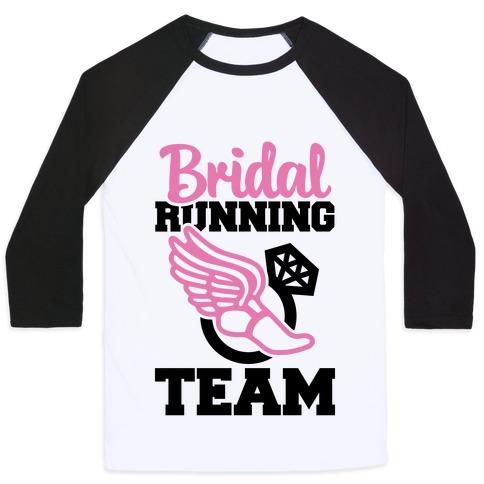 Virgin Teez  Baseball Tee Unisex Classic Baseball Tee / x-small / White/Black BRIDAL RUNNING TEAM UNISEX CLASSIC BASEBALL TEE